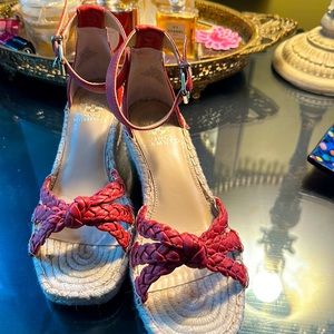 New Vince Camino ankle strap espadrille sandals Size 8